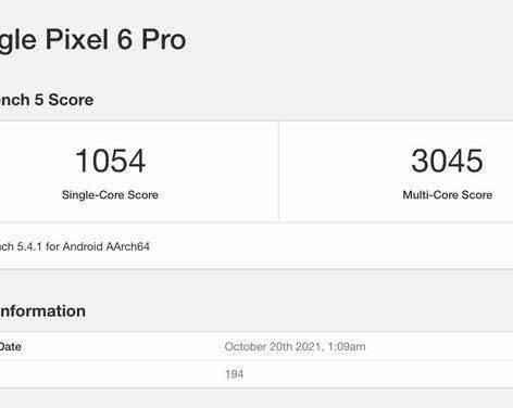 Google Pixel 6 Pro был протестирован в Geekbench. Результат может разочаровать